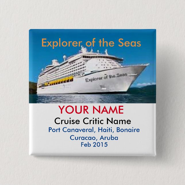 Cruise Critic Meet and Mingle Badge (Front)