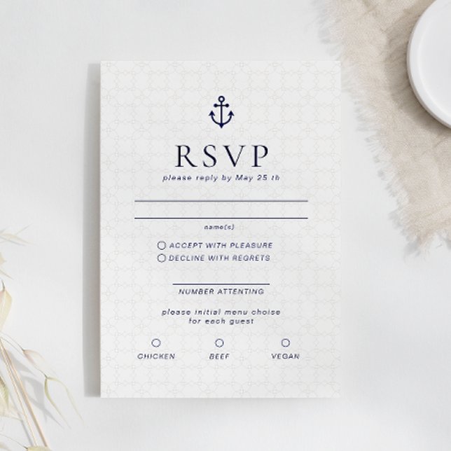 Cruise Destination Wedding RSVP Card (Creator Uploaded)