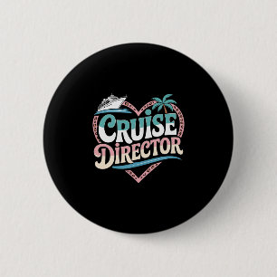 Cruise Director Heart 6 Cm Round Badge