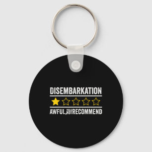 Cruise Disemrkation Would Not Recommend Funny Vaca Key Ring