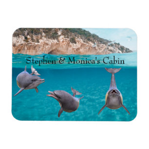 Cruise Door Marker Dolphin Personalised Cabin Magnet