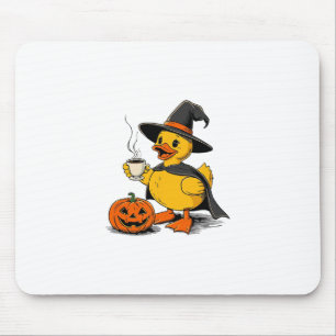 Cruise Duck Witch Halloween Pumpkin Coffee Hat And Mouse Pad
