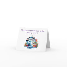 Cruise Employee Thank You Card
