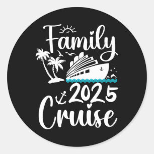 Cruise Family 2025 Squad Vacation Matching Family Classic Round Sticker