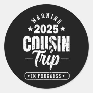 Cruise Family Matching Group Vacation Trip Apparel Classic Round Sticker