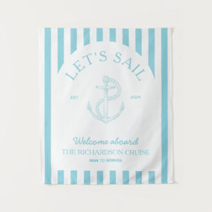 Cruise family reunion banner tapestry