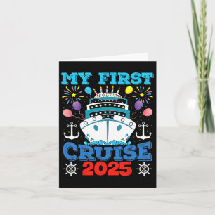 Cruise Family Vacation Tee Ship Anchor My First Cr Card