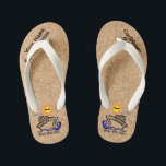 Cruise Flip Flops Kids<br><div class="desc">Put together your two favourite things - flip flops and cruise travel, and get ready to hit the beach. Great to customise for families, a trip with friends, bachelor/ bachelorette parties or other special occasions. Perfect for showing how much fun you are having and taking home a wonderful keepsake. Personalise...</div>