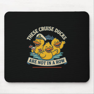 Cruise Fun Family Celebration With Ducks On Vacati Mouse Pad