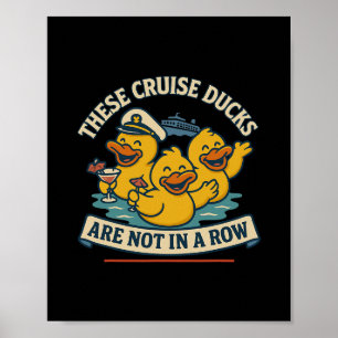 Cruise Fun Family Celebration With Ducks On Vacati Poster