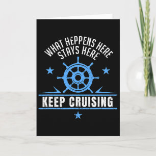 Cruise Funny Saying Cruise Ship Vacation Holiday G Card