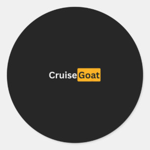 Cruise Goat - Y Cruising Bon Voyage Gifts Classic Round Sticker