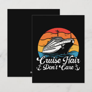 Cruise Hair Don t Care Holiday Card
