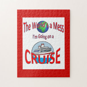 Cruise Humour Worlds a Mess Jigsaw Puzzle