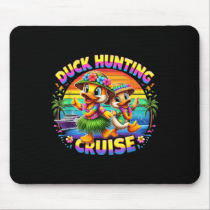 Cruise Hunter Rubber Duckie Summer Boat Vacay Duck Mouse Pad