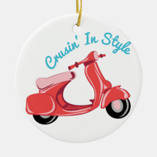 Cruise In Style Ceramic Ornament