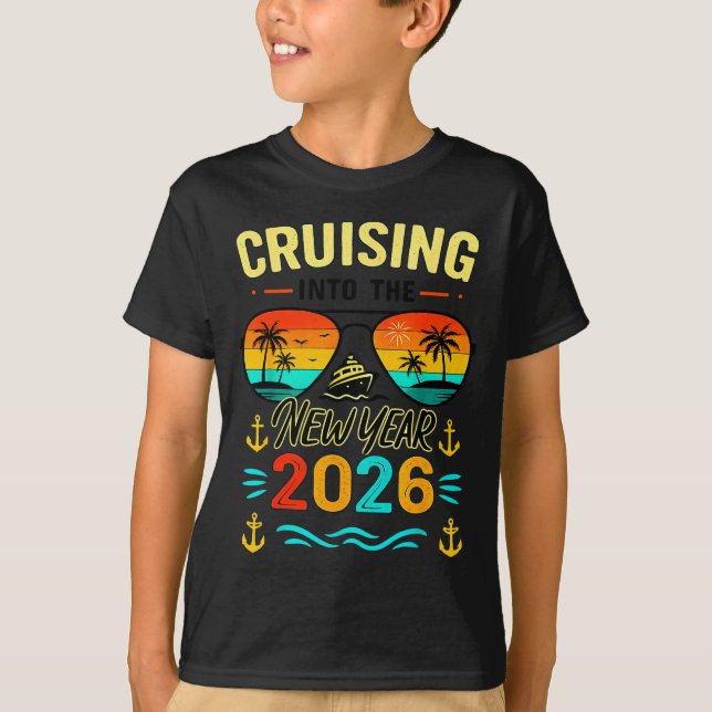 Cruise Into New Year 2026 Bringing New Year Togeth T-Shirt (Front)