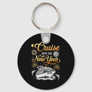 Cruise Into The New Years Eve Party Happy New Year Key Ring