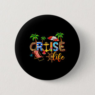 Cruise Life 2025 Summer Vacation Family Matching 6 Cm Round Badge