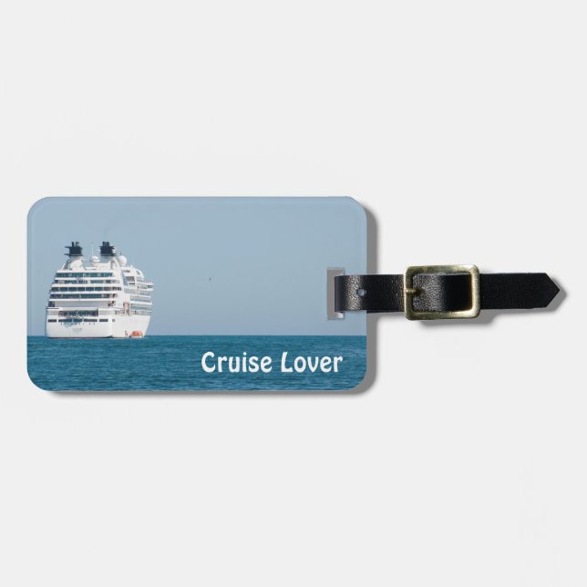 Cruise liner luggage tag (Front Horizontal)