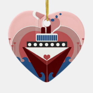 Cruise Love Wedding Personalised Ornament Favour