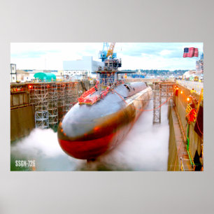CRUISE MISSILE SUBMARINE – SSGN-726 POSTER