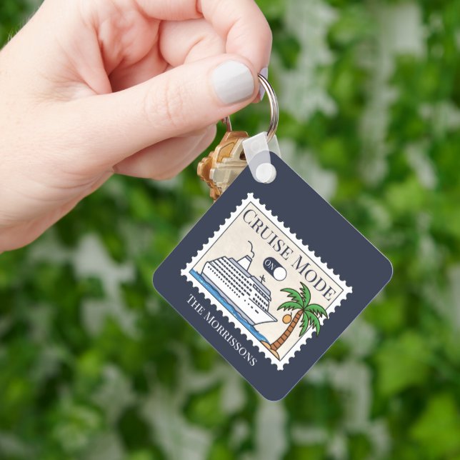 Cruise Mode On Personalised Key Ring (Hand)