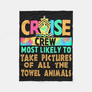 Cruise Most Likely To Take Pictures Of All The Tow Fleece Blanket
