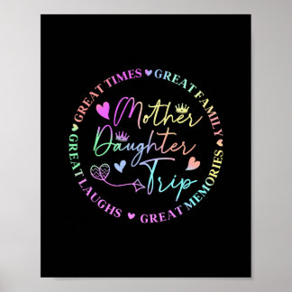 Cruise Mother Daughter Trip 2025 Funny Mum Daughte Poster