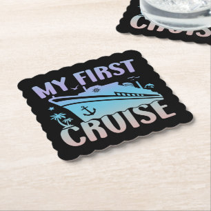 Cruise My First Cruise 2025 Family Vacation Cruise Paper Coaster