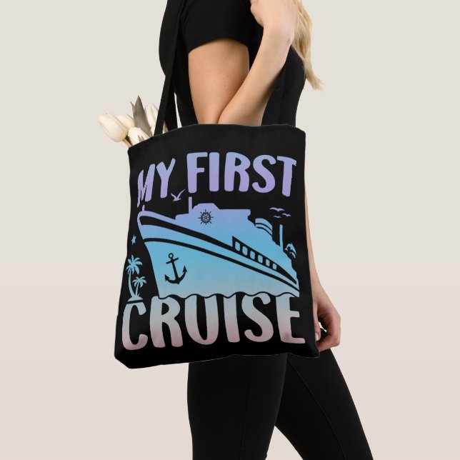 Cruise My First Cruise 2025 Family Vacation Cruise Tote Bag (Close Up)