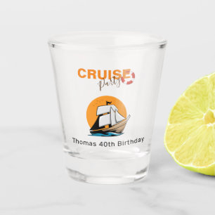 Cruise Party 40 Birthday Party Shot Glass