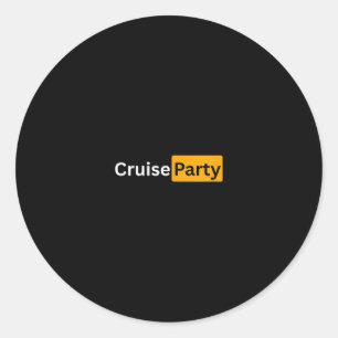 Cruise Party - Y Cruising Bon Voyage Gifts Classic Round Sticker