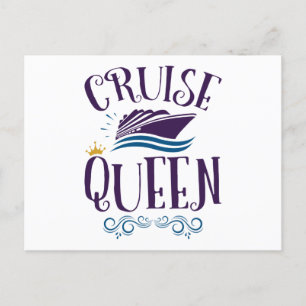 Cruise Queen Cute Cruising Women Postcard