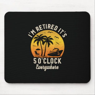Cruise Retirement Cruising Summer Retired 2025 Ret Mouse Pad