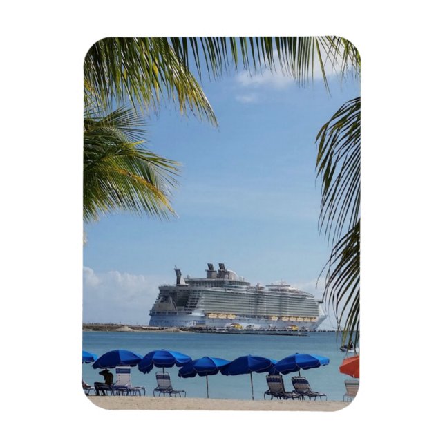 Cruise Ship 3" x 4" Flexible Photo Magnet (Vertical)