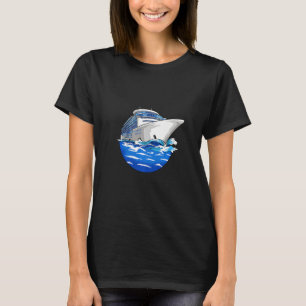 Cruise Ship Anchor Women Sea Anchor Sunset Love T-Shirt