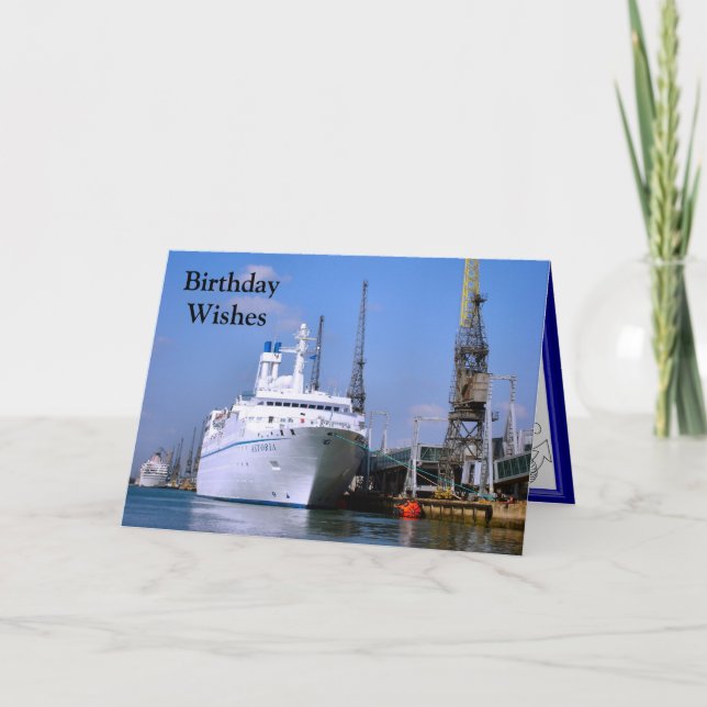 Cruise ship "Astoria", Customisable card (Front)