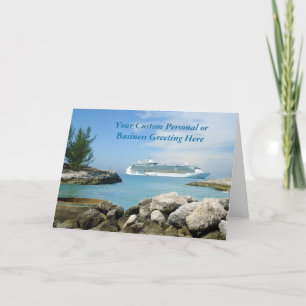 Cruise Ship at CocoCay Custom Card