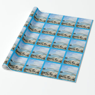Cruise Ship at CocoCay Custom Wrapping Paper