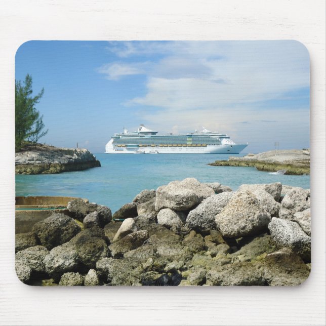 Cruise Ship at CocoCay MP1 Mouse Pad (Front)