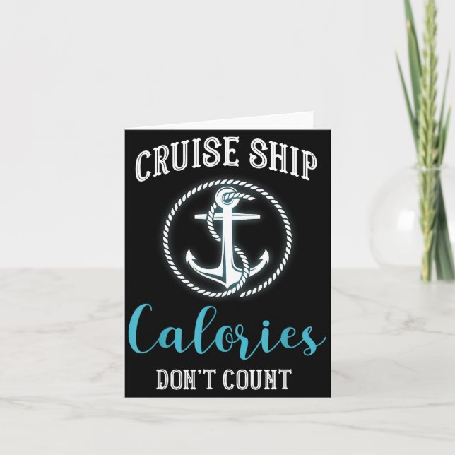 Cruise Ship Calories Don't Count,cruise Vibes Love Card (Front)