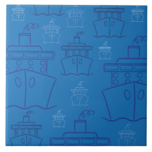 Cruise ship ceramic tile