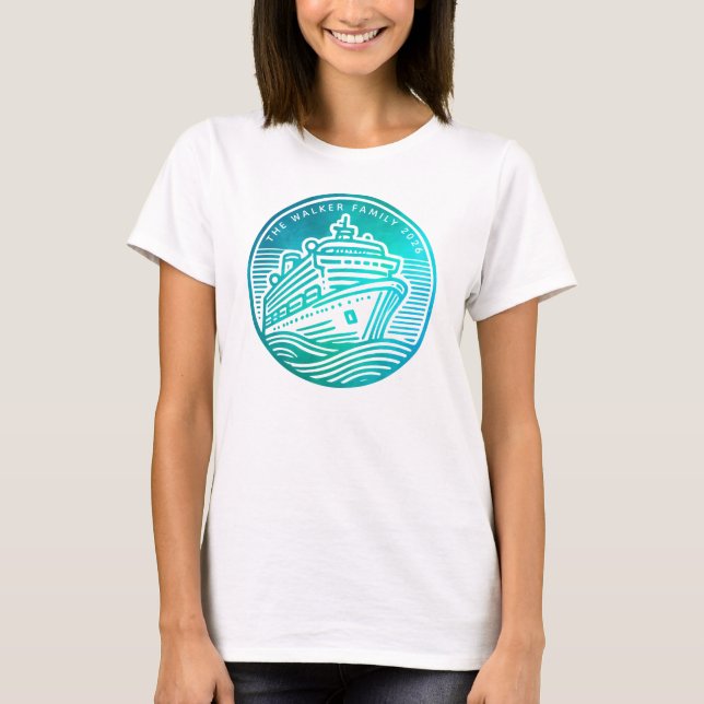 Cruise Ship Embarkation Custom T-Shirt (Front)