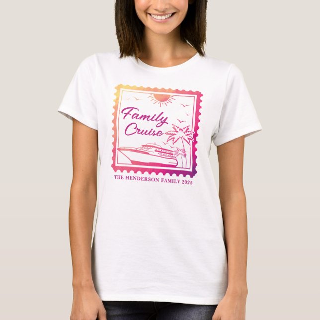 Cruise Ship Embarkation Custom T-Shirt (Front)