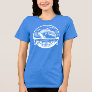 Cruise Ship Embarkation Custom T-Shirt Tri-Blend Shirt