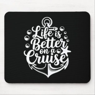 Cruise Ship Family Cruise Vacation Matching Couple Mouse Pad