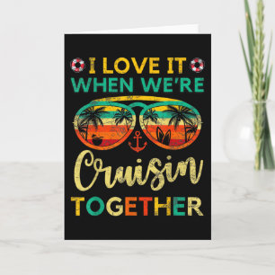 Cruise Ship Family Friends Matching Vacation Trip  Card