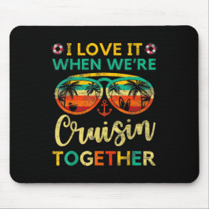 Cruise Ship Family Friends Matching Vacation Trip Mouse Pad