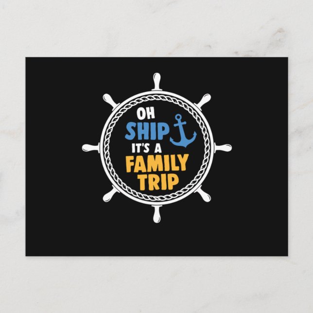 Cruise Ship Family Trip Cruising Cruise Holiday Gi Postcard (Front)